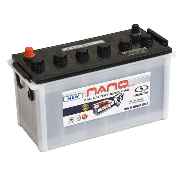 باتری ماشین معرفی شده، باتری 100 آمپر اسیدی نانوصبا می باشد.